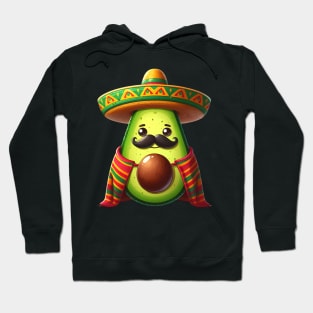 Cinco de Mayo avocado moustache Hoodie